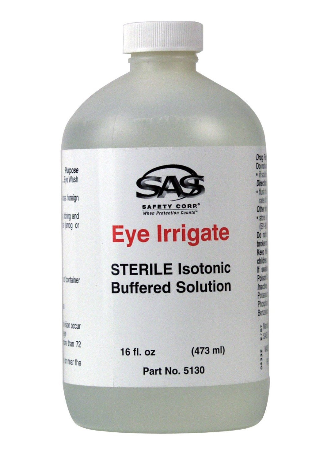 SAS Safety 5130 Personal Eyewash Irrigation Bottle-eSafety Supplies, Inc