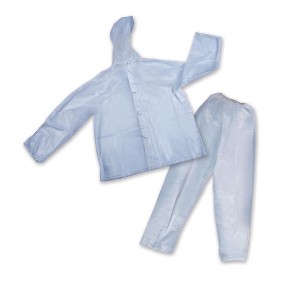 Peva Rainsuit - Clear - M-eSafety Supplies, Inc