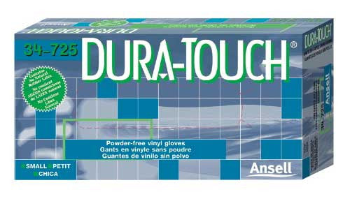 Ansell Dura-Touch Powder-Free Vinyl Gloves - Case Size Medium-eSafety Supplies, Inc
