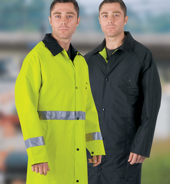 MCR Safety .48mm Lm/ Black Rev Coat, 2" Slv Stripe-eSafety Supplies, Inc