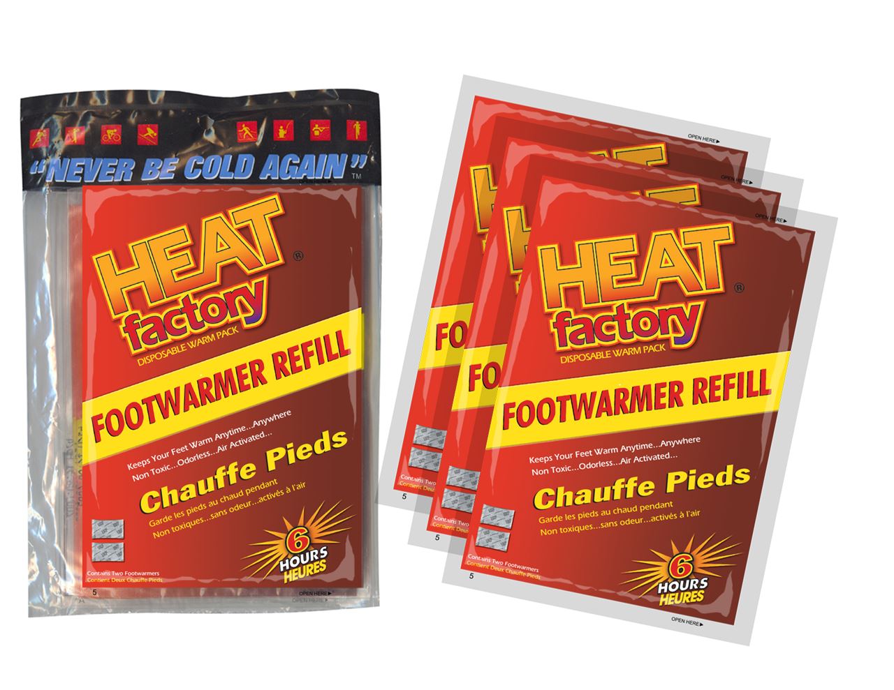 19483 - Heated Footwarmer Poly Bags - 3 Pairs-eSafety Supplies, Inc