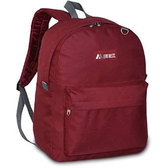 Everest Luggage Classic Backpack - Burgundy-eSafety Supplies, Inc