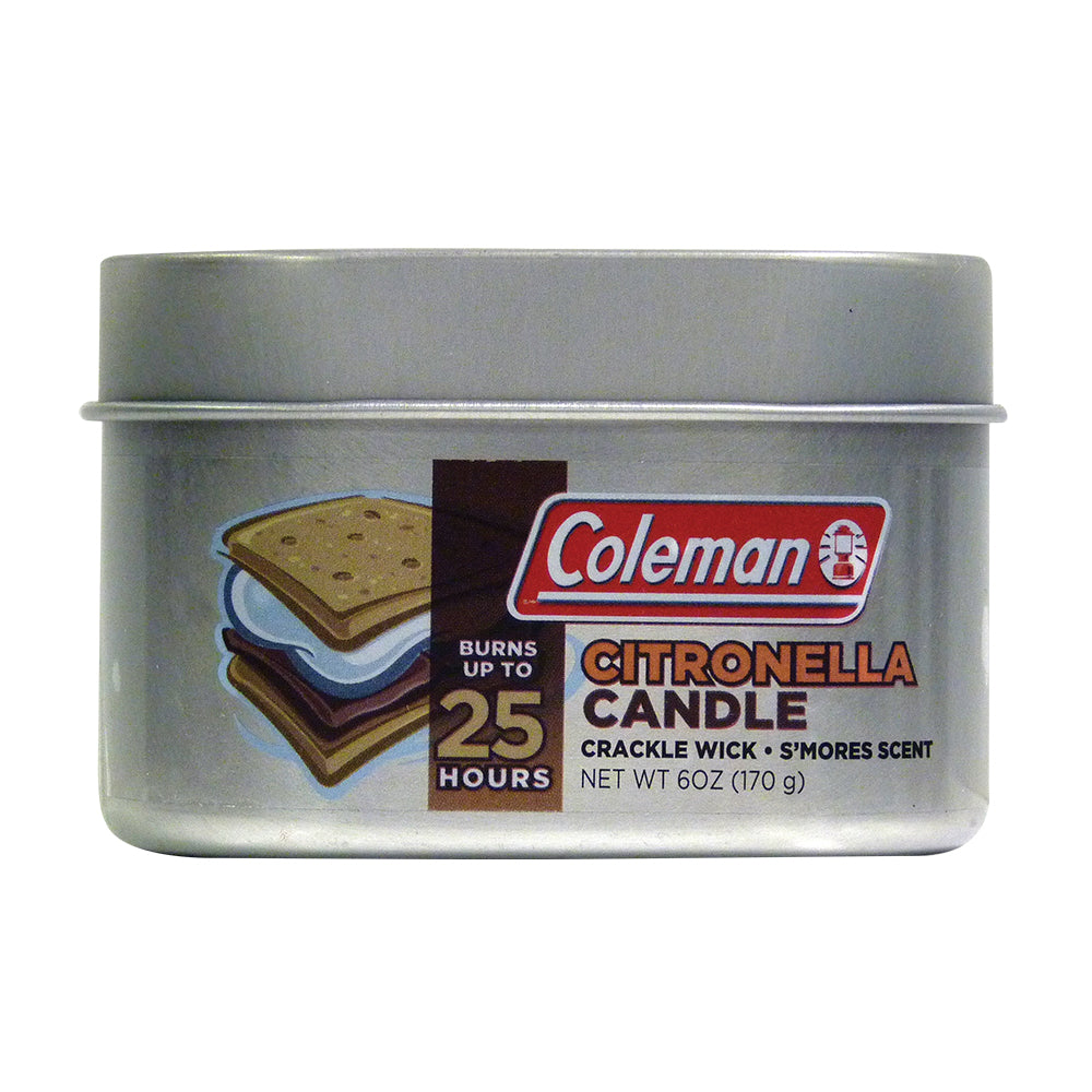 Coleman Scented Citronella Tin Candle - S'mores Scent-eSafety Supplies, Inc