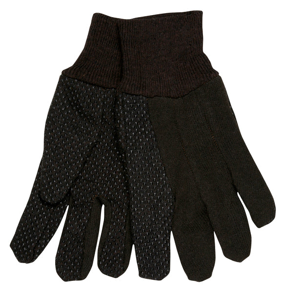MCR Safety Small Brown Jersey Dot Knit Wrist-eSafety Supplies, Inc