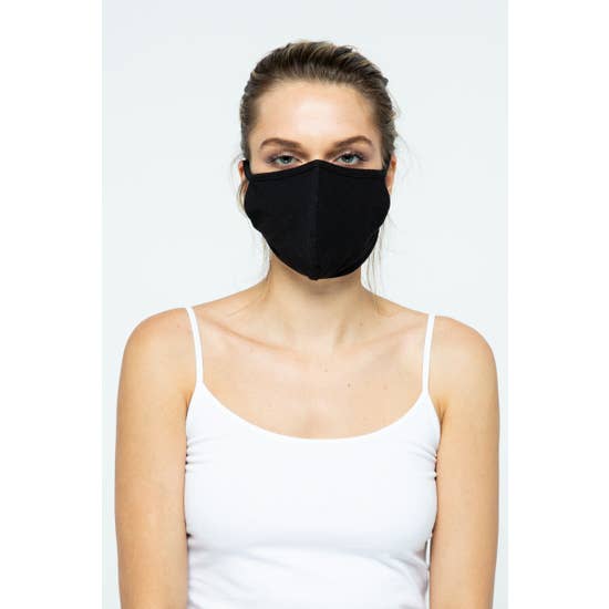LMC Fabric Face Mask - Black-eSafety Supplies, Inc