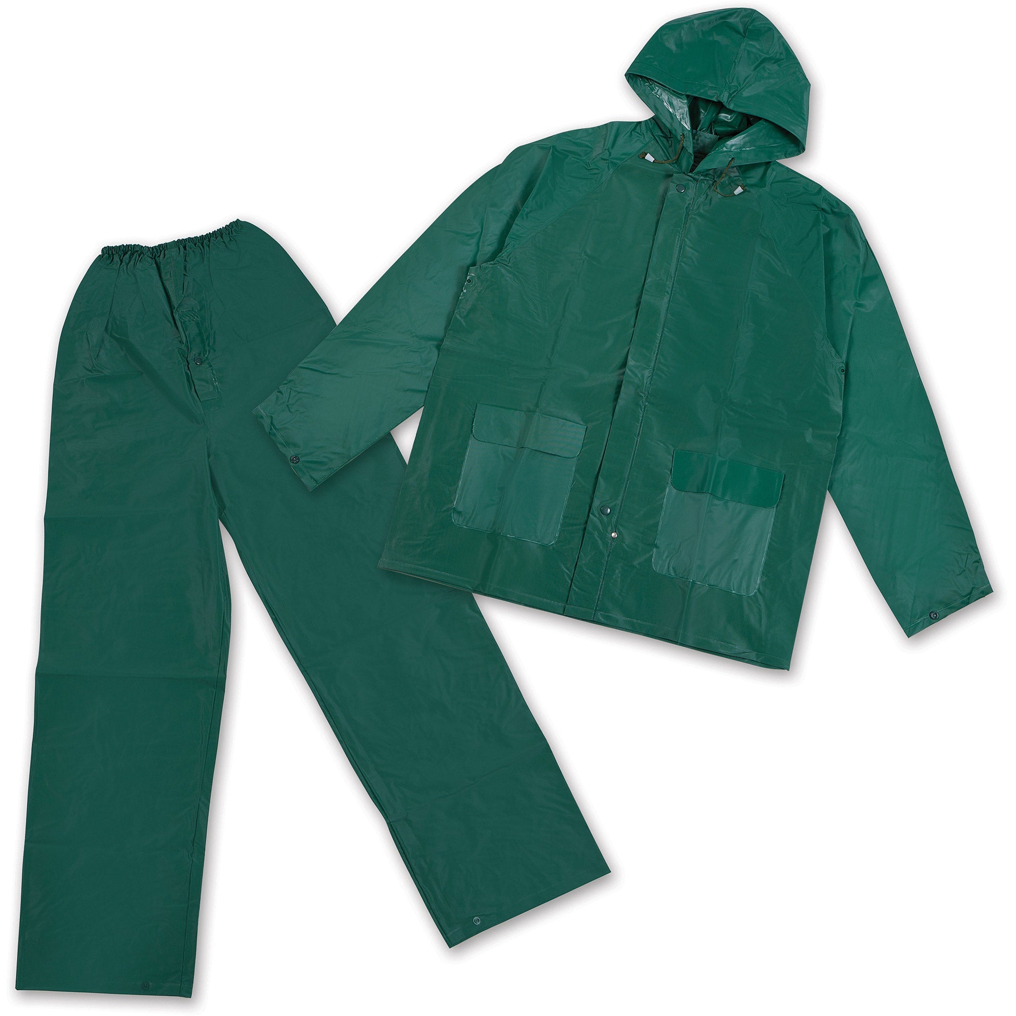 Mens Vinyl Rainsuit - Green - Small-eSafety Supplies, Inc