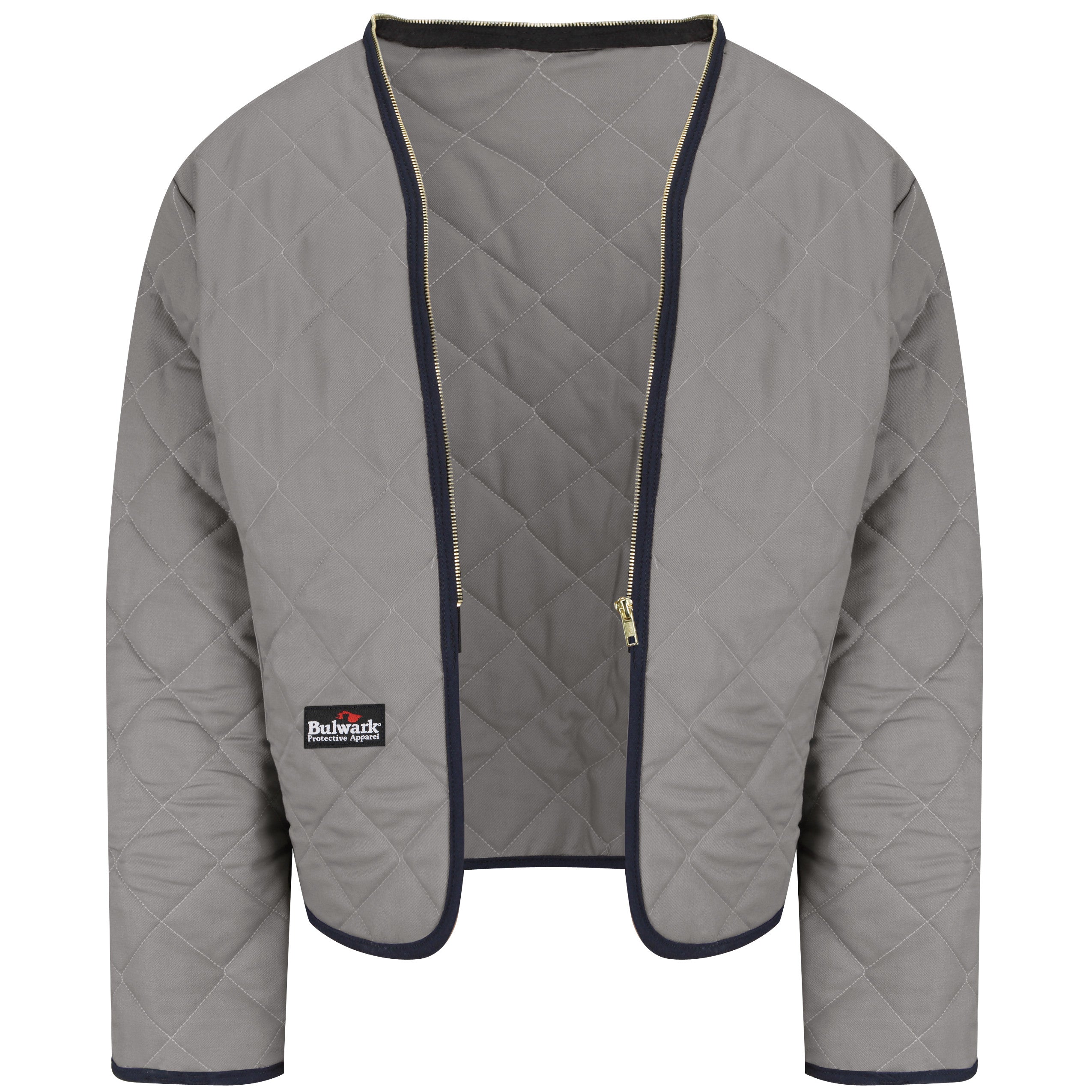 MEN'S HEAVYWEIGHT FR ZIP-IN MODAQUILT® JACKET LINER LML4 - Gray-eSafety Supplies, Inc