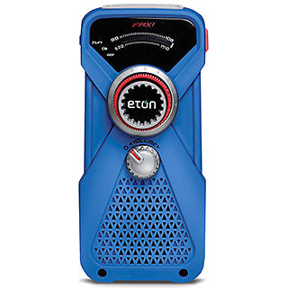 Eton - Hand turbine weather radio with LED flashlight - Blue-eSafety Supplies, Inc