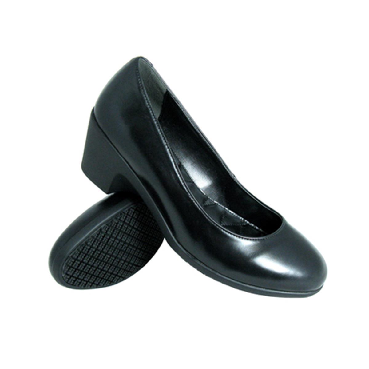 Genuine Grip Footwear- 8400 Black Ladies Dress Pump Shoe-eSafety Supplies, Inc