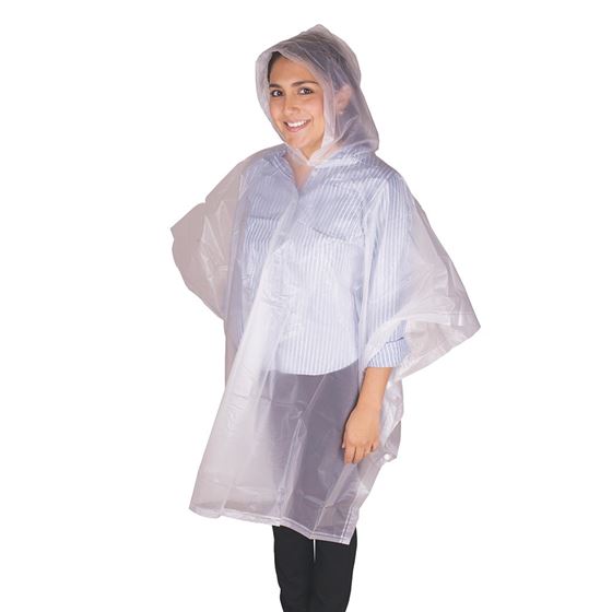 Peva Vinyl Poncho - 45X72 - Youth - Clear-eSafety Supplies, Inc