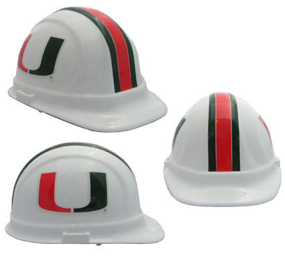Miami Hurricanes - NCAA Team Logo Hard Hat Helmet-eSafety Supplies, Inc