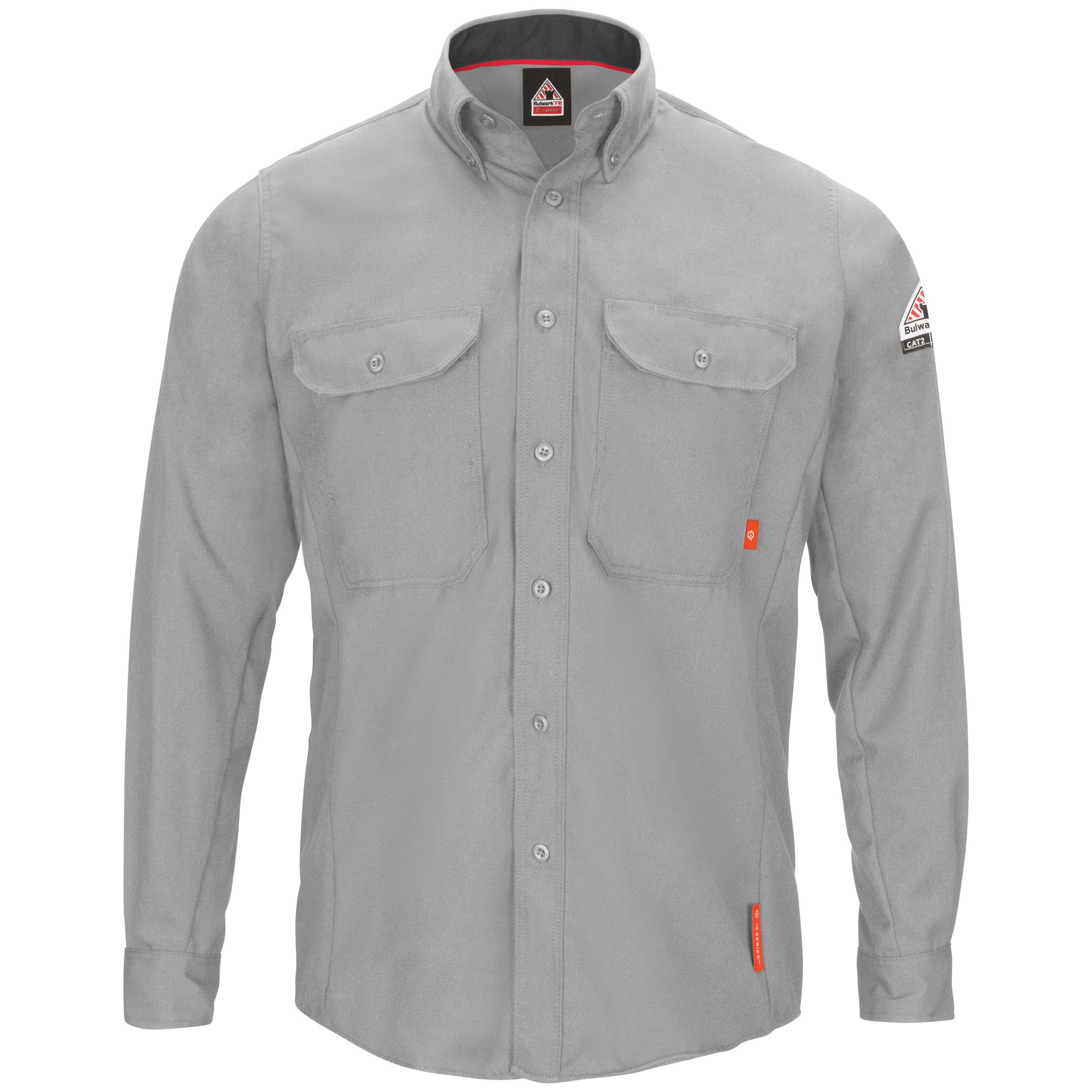 Men's iQ Series® Comfort Woven Long Sleeve Lightweight Shirt QS52 - Ultra Silver Gray-eSafety Supplies, Inc