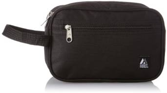Everest Dual Compartment Toiletry Bag - Black-eSafety Supplies, Inc