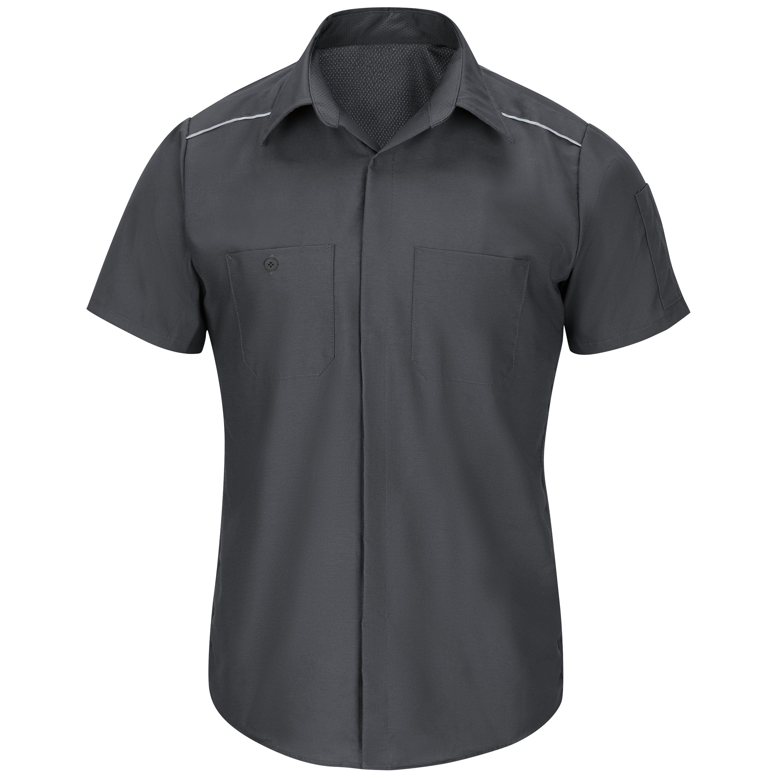 Men's Short Sleeve Pro Airflow Work Shirt SP4A - Charcoal-eSafety Supplies, Inc