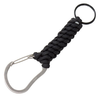 Eiger Paracord Carabiner Keychain - Black-eSafety Supplies, Inc