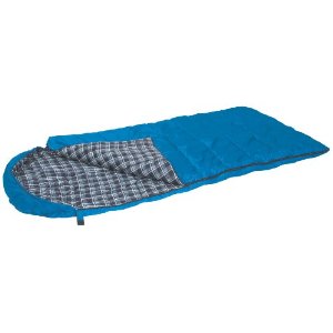 Stansport Base Camp Hooded Sleeping Bag (Blue Plaid, 25-Degree)-eSafety Supplies, Inc