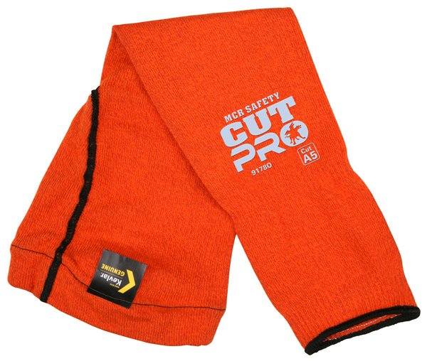 MCR Safety 18" Orange Kevlar Sleeve w elbow gusset-eSafety Supplies, Inc