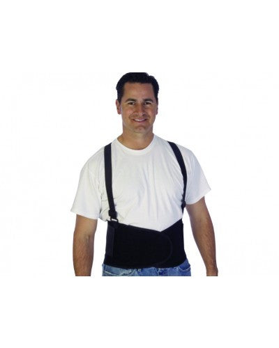 Liberty - Durawear - Detachable Suspenders Black Back Support Belt-eSafety Supplies, Inc