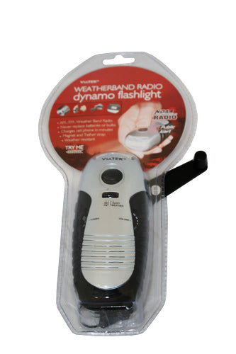 Weatherband Radio Dynamo Flashlight w/ NOAA Alert-eSafety Supplies, Inc