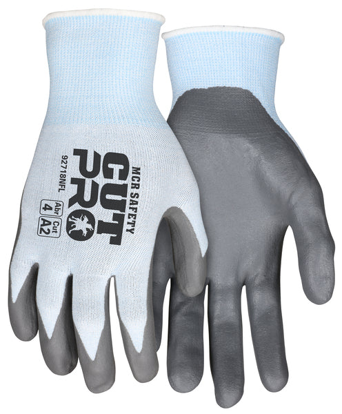 MCR Safety Cut Pro,18ga,Blue HPPE, Gray NF L-eSafety Supplies, Inc