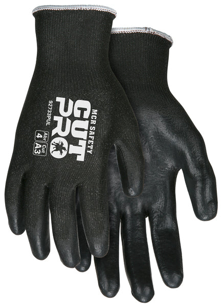 MCR Safety Memphis Cut Pro, Black HPPE, Black PU L-eSafety Supplies, Inc