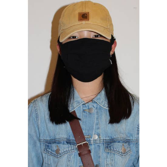 LMC Textured Fabric Face Mask - Black-eSafety Supplies, Inc