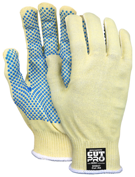 MCR Safety Memphis HERO 13GA 1-Side Dots L-eSafety Supplies, Inc