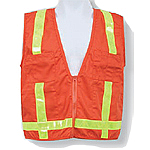 Orange Cotton/Poly Blend Surveyor Vest-eSafety Supplies, Inc