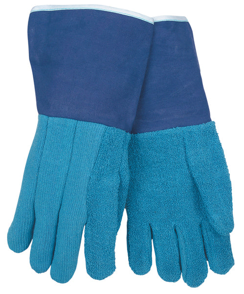 MCR Safety Blue Heavy Weight F/R 6" Gauntlet Glove-eSafety Supplies, Inc