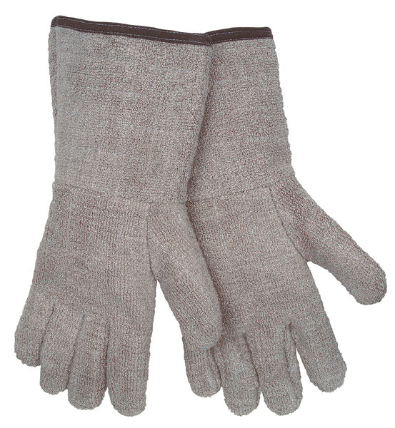 MCR Safety Brown Extra Hvy Wgt F/R Gauntlet Glove-eSafety Supplies, Inc