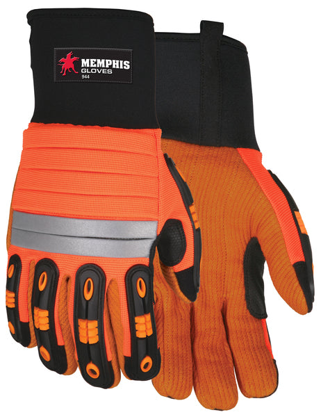 MCR Safety Memphis Multi-Task Orange Corded Palm-eSafety Supplies, Inc