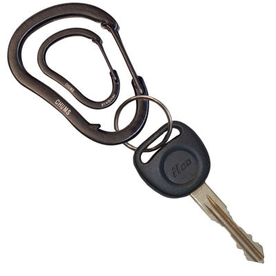 Steel Biner with Split Ring - Black-eSafety Supplies, Inc