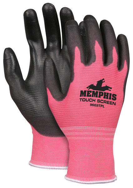 MCR Safety Pink Nylon/Copper Black PU XL-eSafety Supplies, Inc
