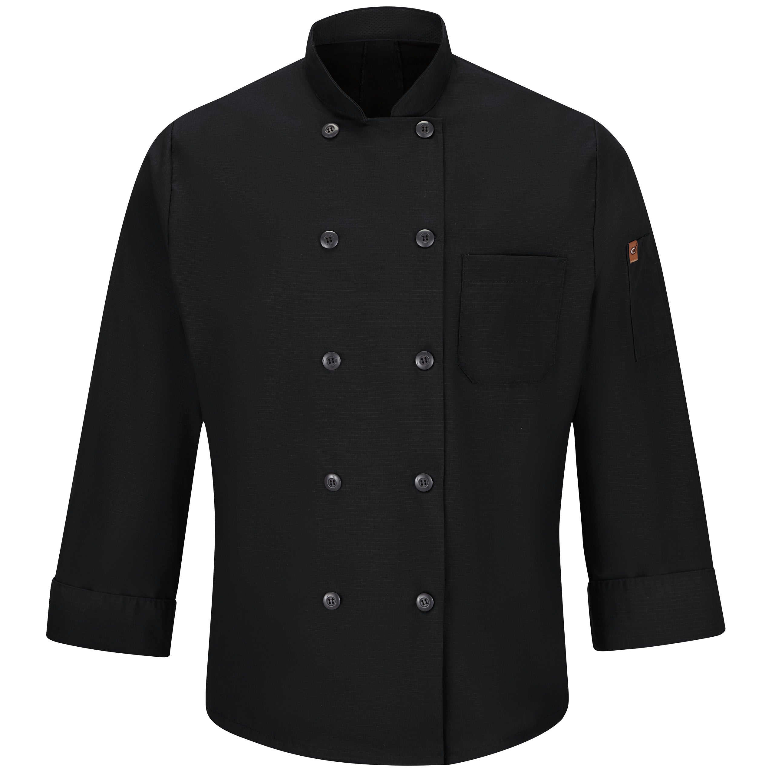 Men's Chef Coat with OilBlok + MIMIX 042X - Black-eSafety Supplies, Inc