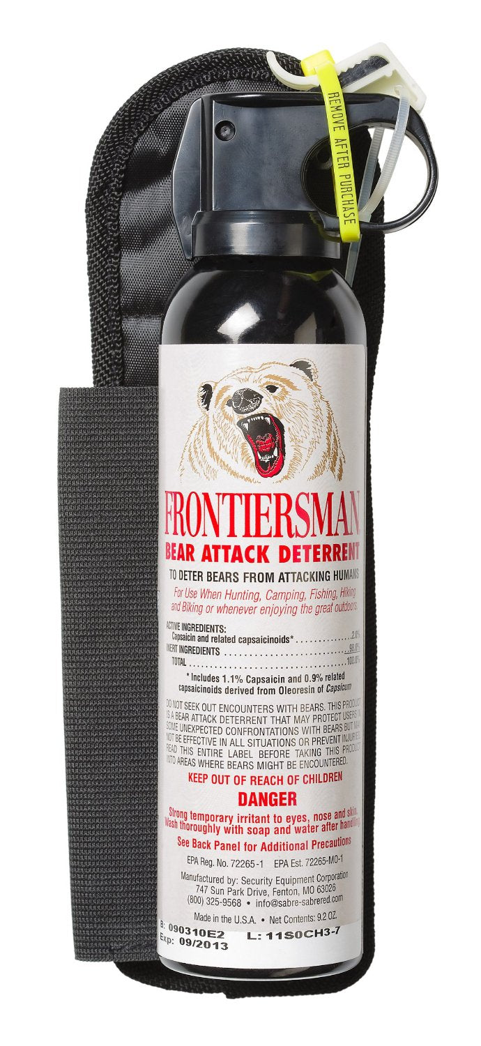 Frontiersman Bear Attack Deterrent with Hip Holster-eSafety Supplies, Inc