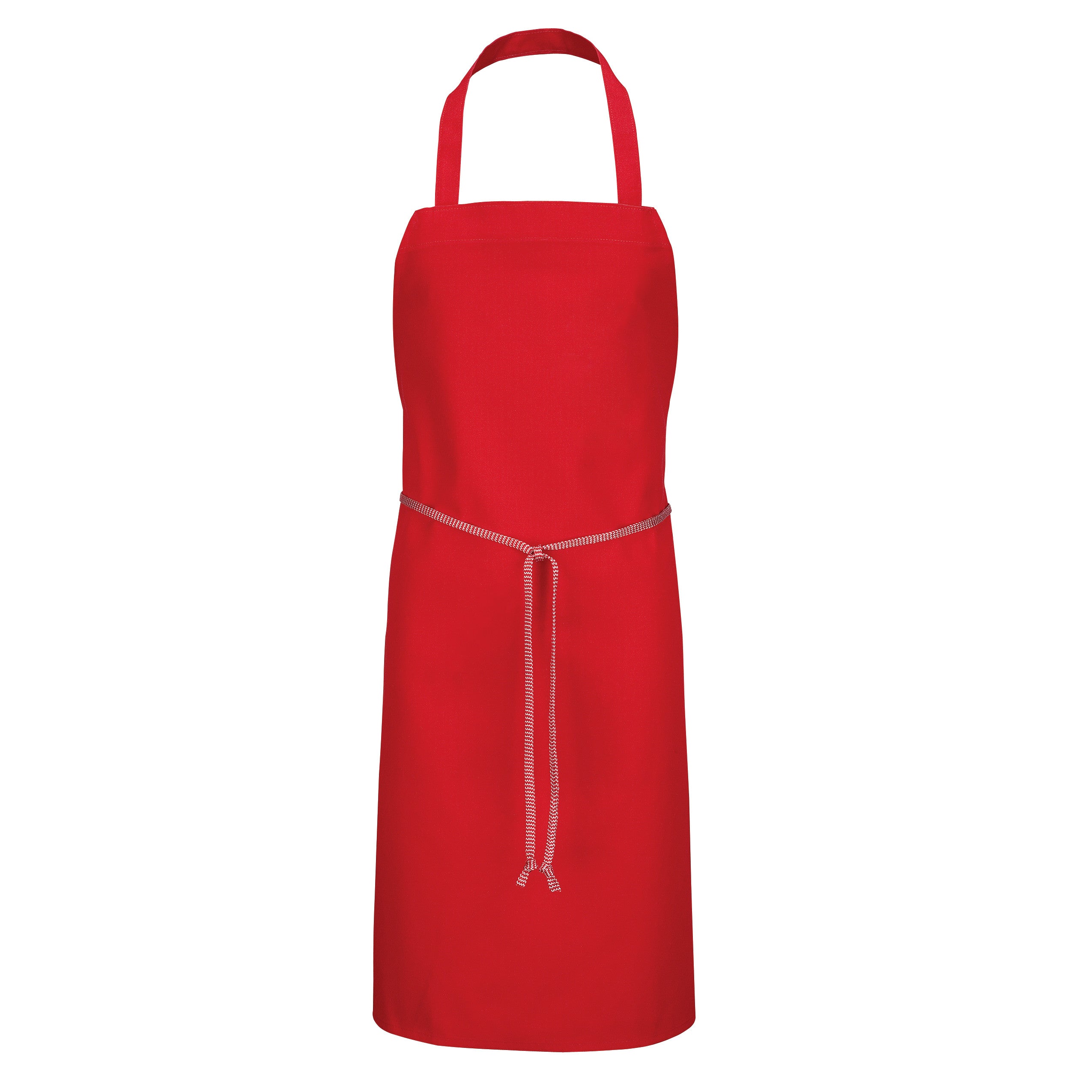 Poly-Cotton Standard Bib Apron 1430 - Red-eSafety Supplies, Inc