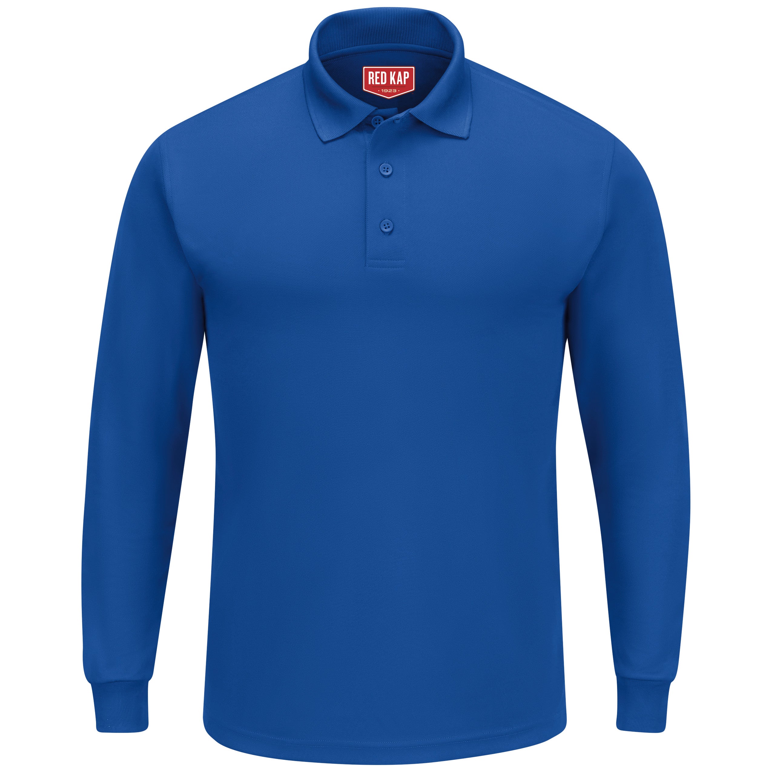Men's Long Sleeve Performance Knit Polo SK6L - Royal Blue-eSafety Supplies, Inc
