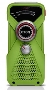 Eton - Hand turbine weather radio with LED flashlight - Green-eSafety Supplies, Inc
