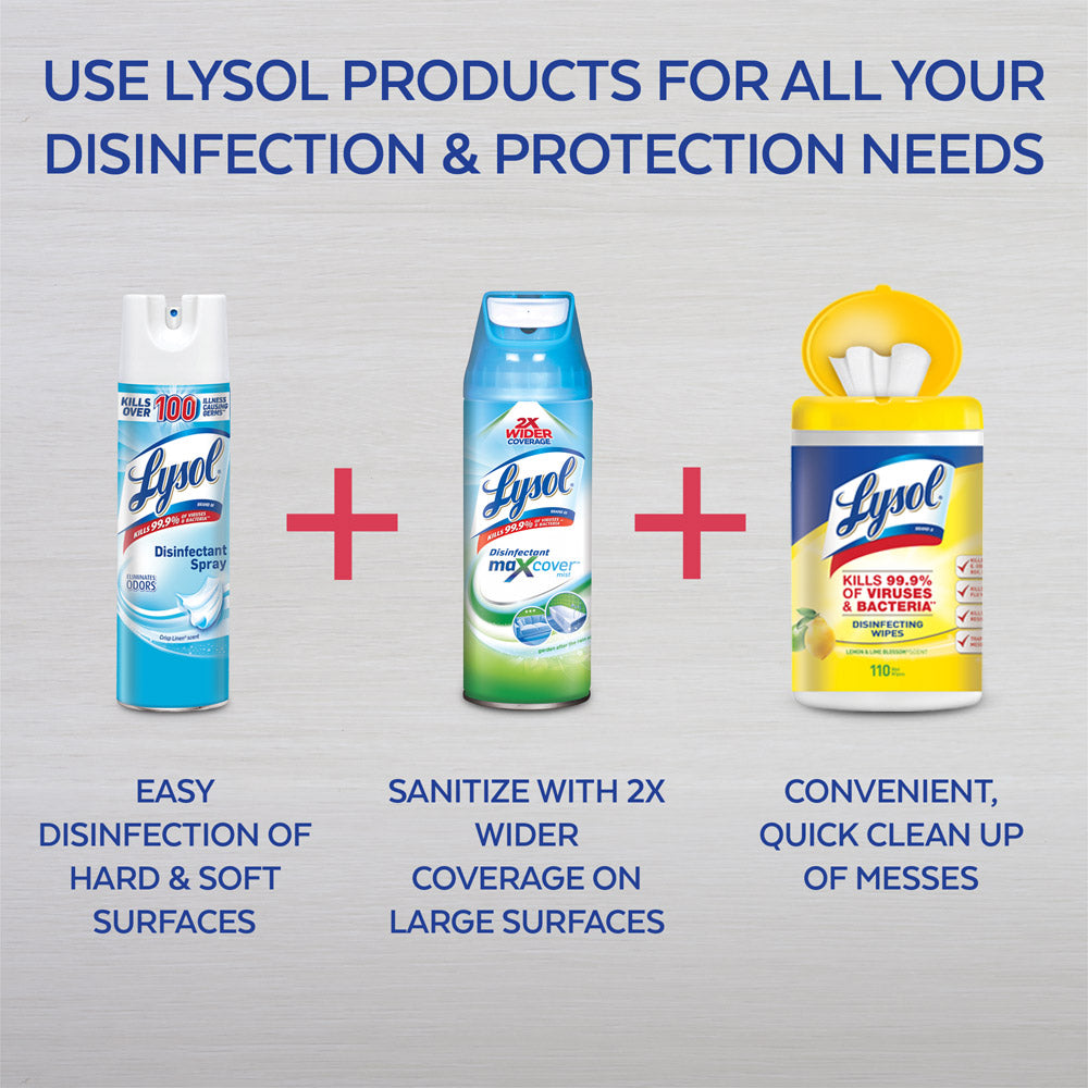 Lysol® Disinfectant Spray - Crisp Linen Scent - 19.0oz (1 Can)-eSafety Supplies, Inc