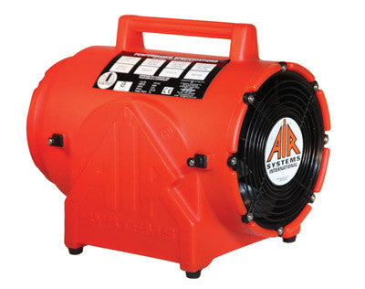 Air Systems 8" 848 cfm 1/4 hp 12 VDC 19 Amps Polyethylene Contractor Grade Ventilation Fan-eSafety Supplies, Inc
