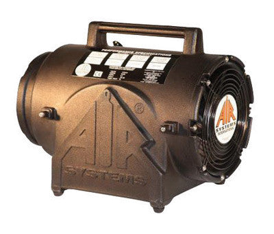 Air Systems 8" 974 cfm 1/4 hp 115 Vac 60 Hz Polyethylene Contractor Grade Ventilation Fan-eSafety Supplies, Inc