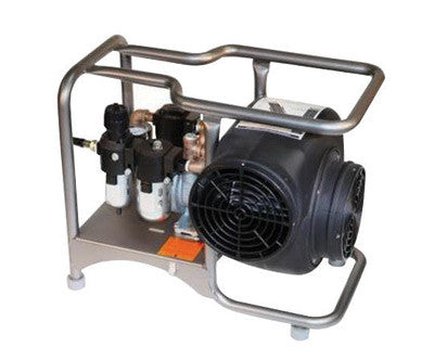 Air Systems 23" X 12" X 19" 3000 cfm 4 hp Polyethylene Pneumatic Air Powered Blower With 8" Duct-eSafety Supplies, Inc