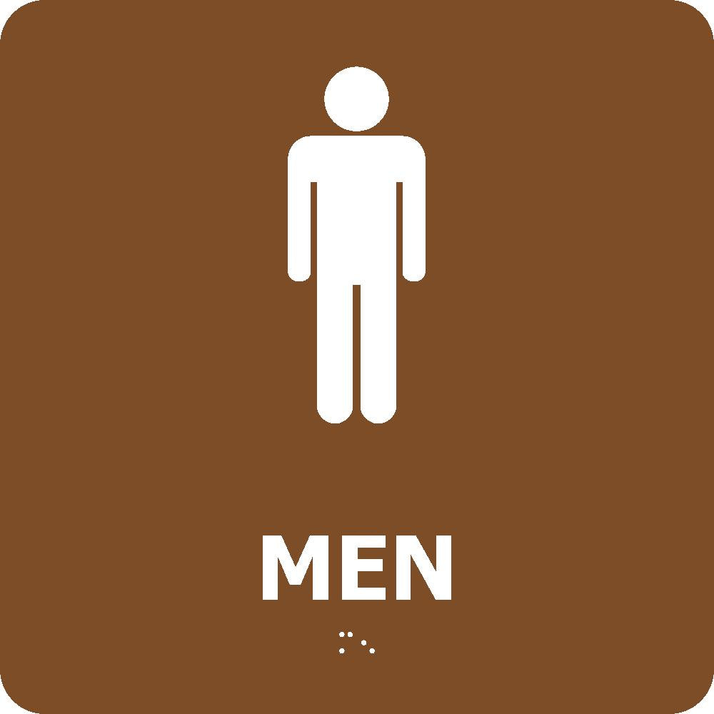 Men Braille Sign-eSafety Supplies, Inc