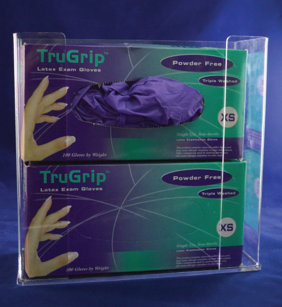 Double Box Acrylic Glove Dispenser-eSafety Supplies, Inc