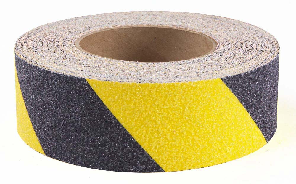 Color Grit Tape Yellow/Black - Roll-eSafety Supplies, Inc