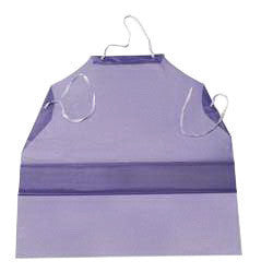 Ansell 33" X 44" Blue CPP CB Series 6 mil Vinyl Chemical Protection Apron With Raw Edge-eSafety Supplies, Inc