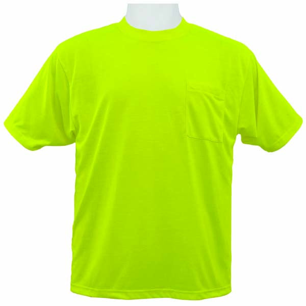 High Visibility Short-sleeve T-shirt Lime Color Size Medium-eSafety Supplies, Inc