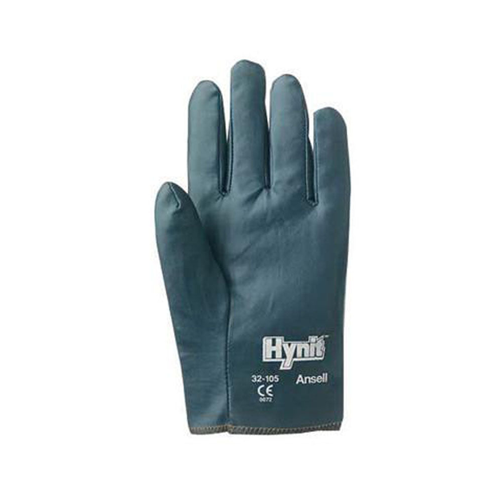 Ansell Size 10 Hynit Medium Duty Multi-Purpose Cut And Abrasion Resistant Blue Nitrile Impregnated Fabric Perforated Back Coated Work Gloves With Interlock Knit Liner And Slip-On Cuff-eSafety Supplies, Inc
