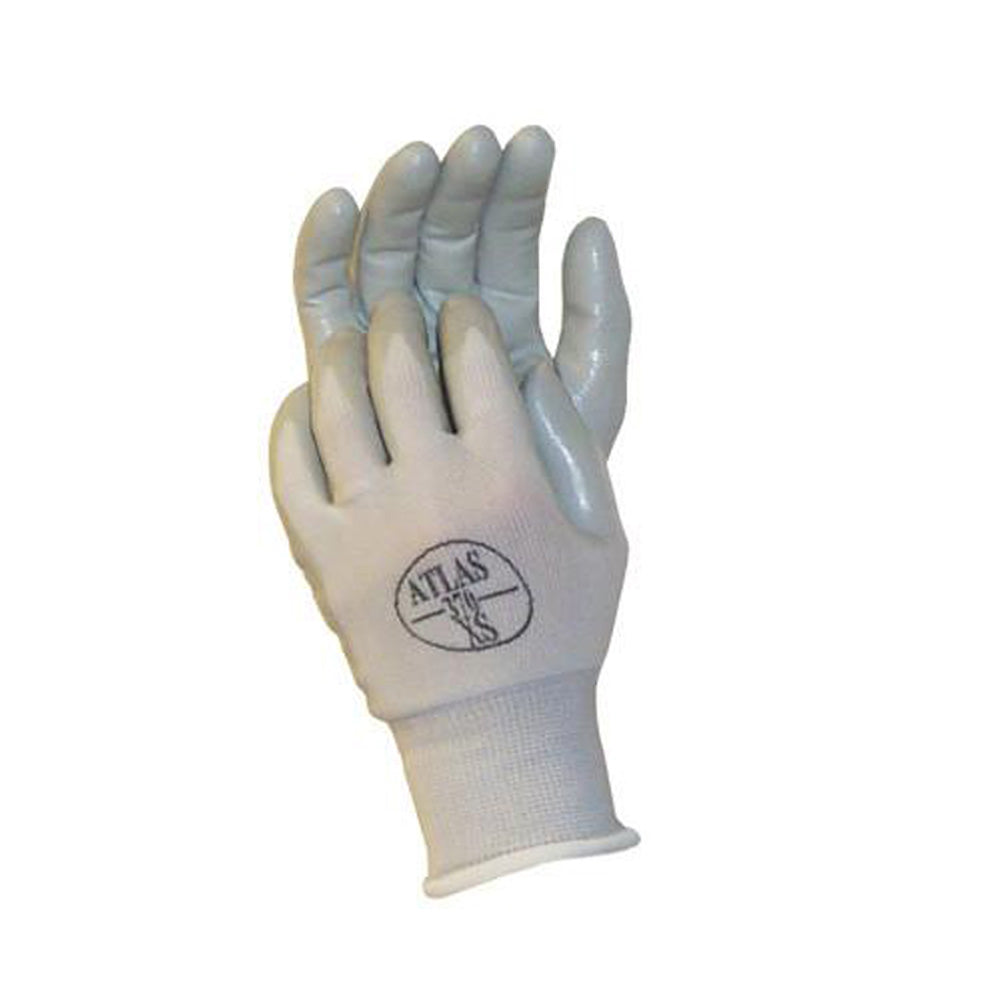 Atlas Assembly Grip Coated Glove White Color