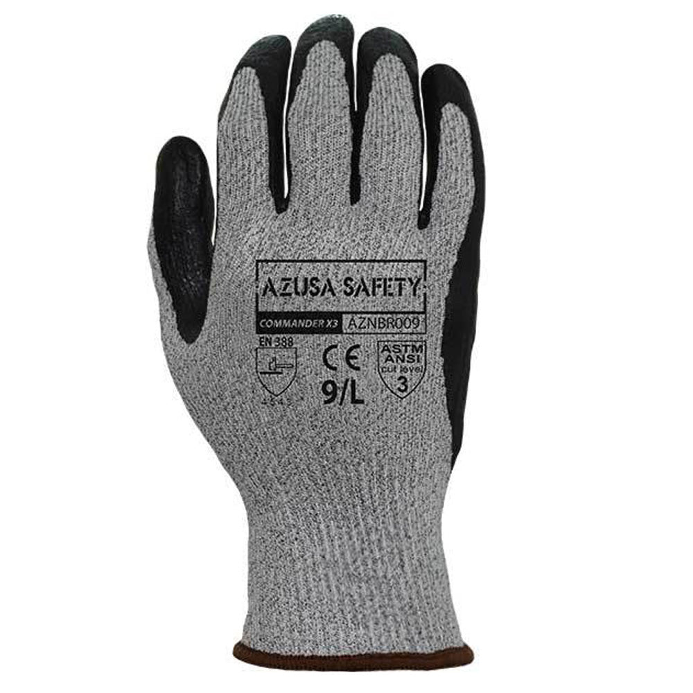 Azusa Safety - AZNBR-009 Nitrile Cut Resistant Gloves - ANSI Cut Level 3-eSafety Supplies, Inc